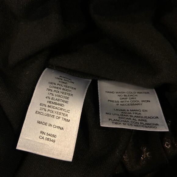 RACHEL Roy black mini dress w/sequins and faux fur - Picture 4 of 8